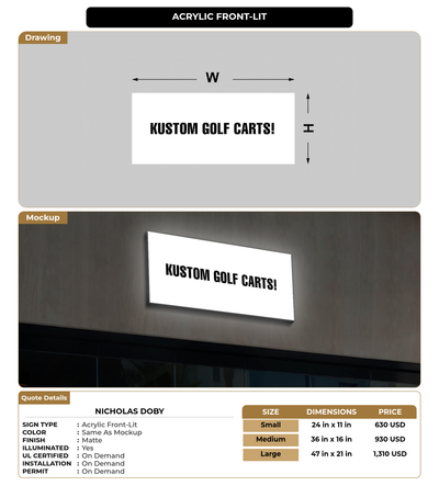 CUSTOM MOCKUP SIGN FOR nicholas doby