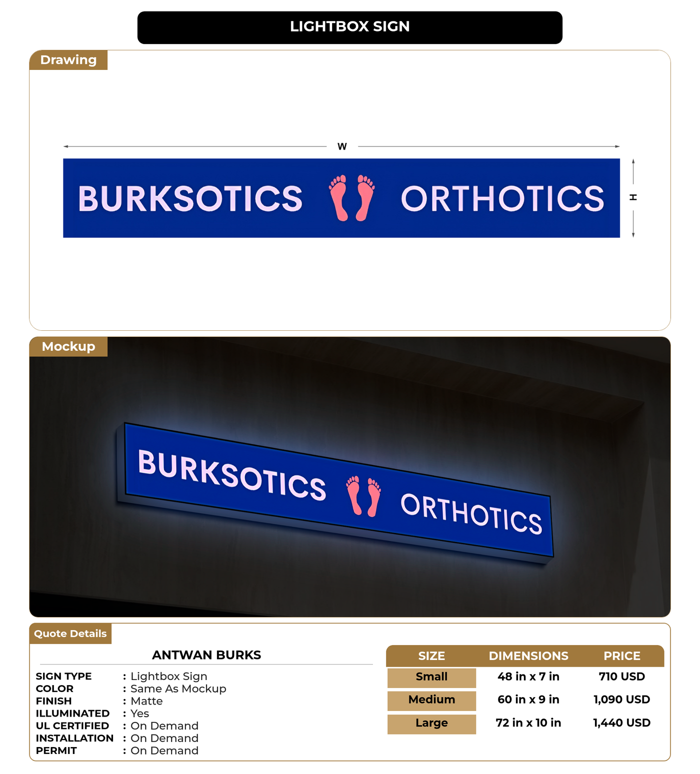 CUSTOM MOCKUP SIGN FOR Antwan Burks