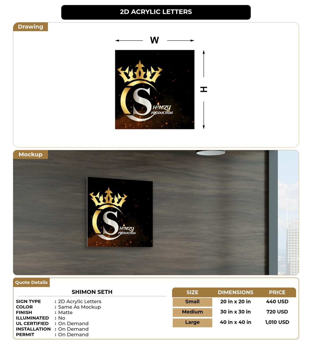 CUSTOM MOCKUP SIGN FOR Shimon Seth