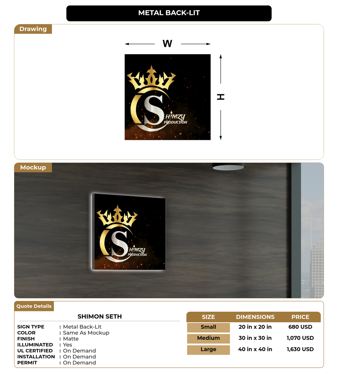 CUSTOM MOCKUP SIGN FOR Shimon Seth