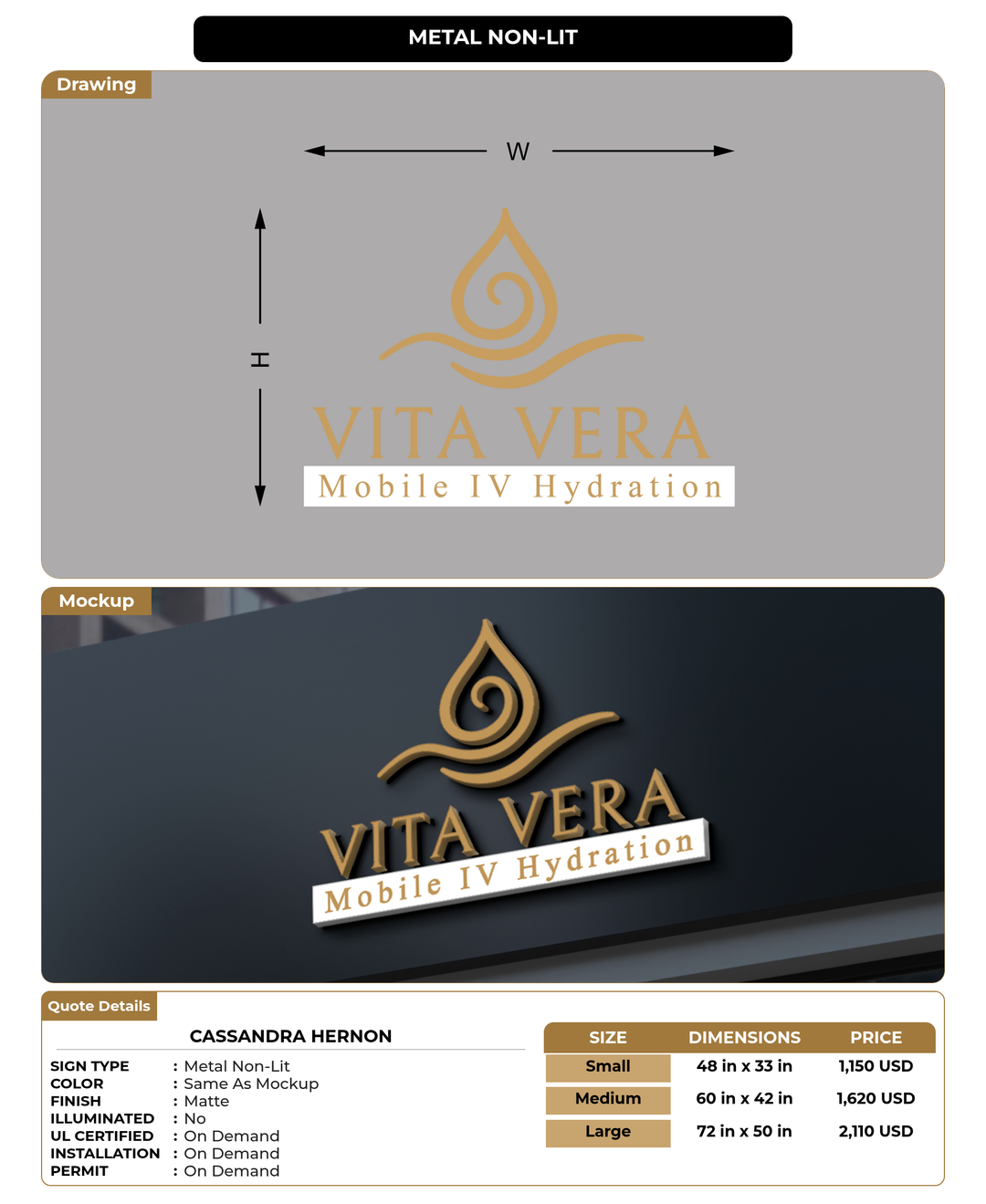 CUSTOM MOCKUP SIGN FOR Cassandra Hernon