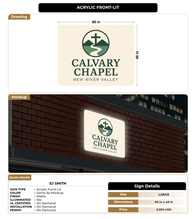 CUSTOM MOCKUP SIGN FOR Ej Smith