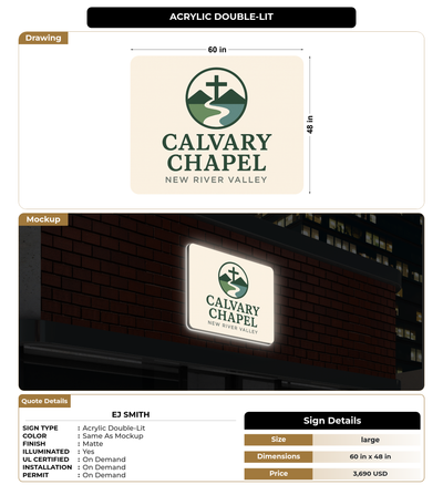 CUSTOM MOCKUP SIGN FOR Ej Smith