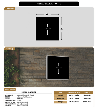CUSTOM MOCKUP SIGN FOR Joseph Gomez