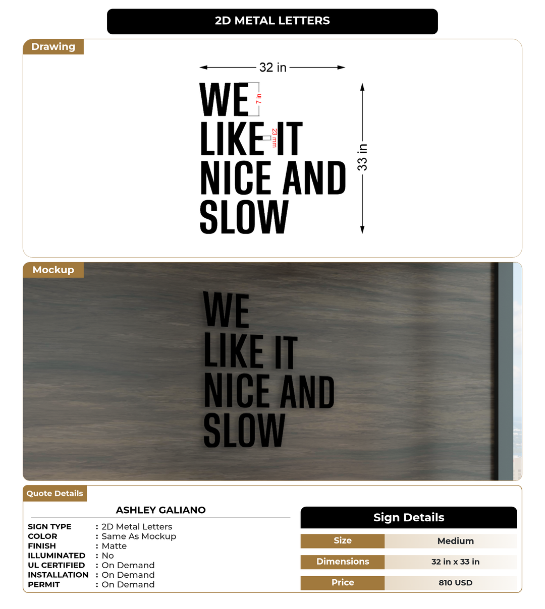 CUSTOM MOCKUP SIGN FOR Ashley Galiano