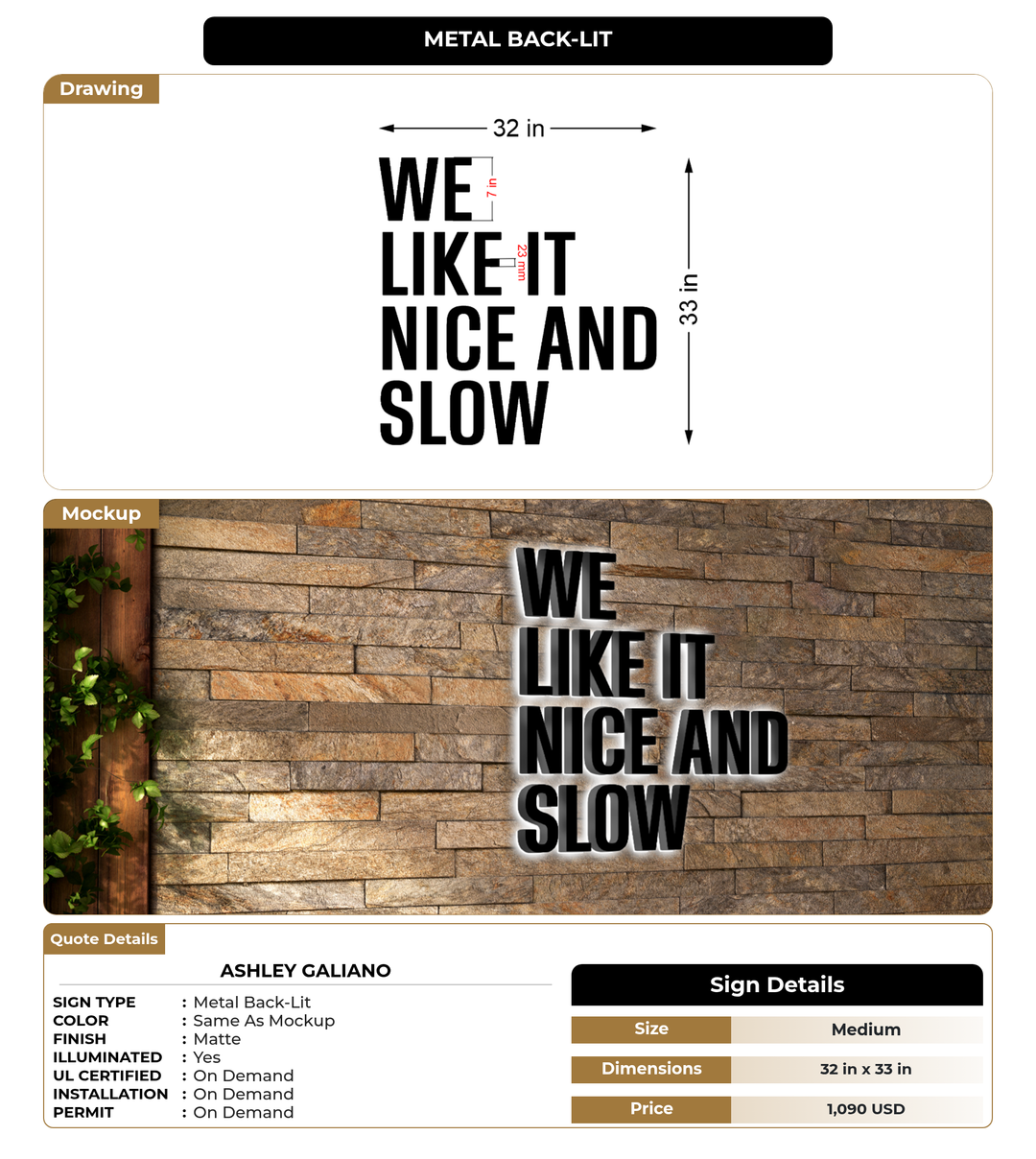 CUSTOM MOCKUP SIGN FOR Ashley Galiano