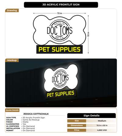 CUSTOM MOCKUP SIGN FOR Jessica Gottschalk