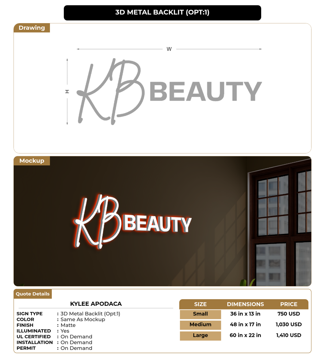 CUSTOM MOCKUP SIGN FOR KyLee Apodaca