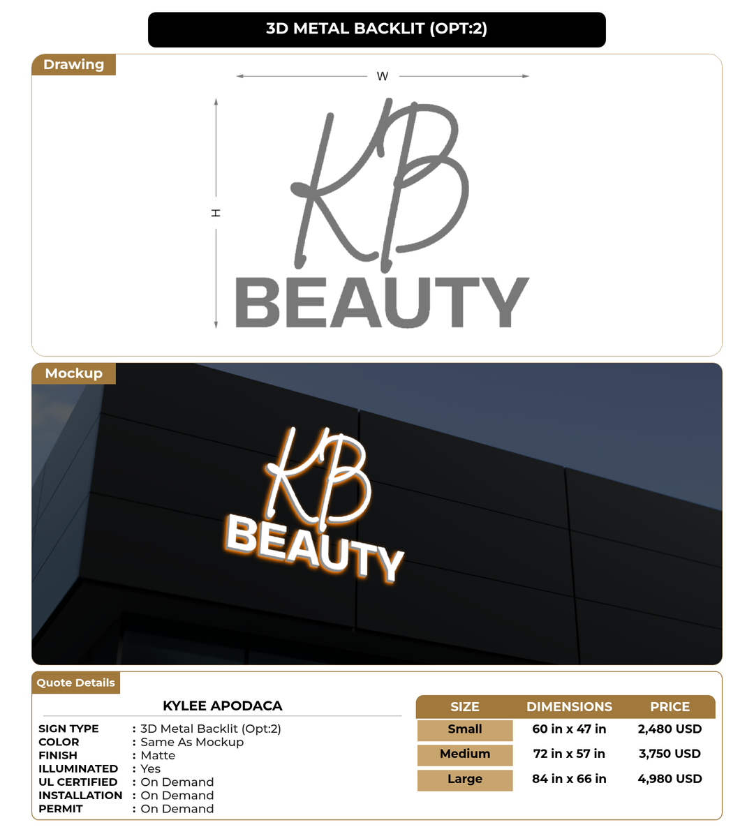 CUSTOM MOCKUP SIGN FOR KyLee Apodaca