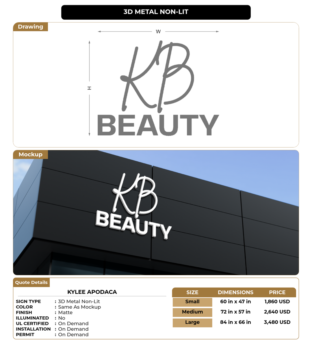 CUSTOM MOCKUP SIGN FOR KyLee Apodaca