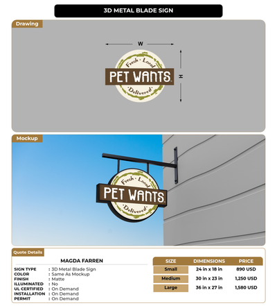 CUSTOM MOCKUP SIGN FOR Magda Farren