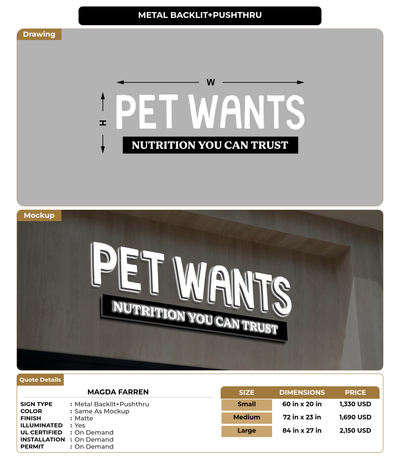 CUSTOM MOCKUP SIGN FOR Magda Farren