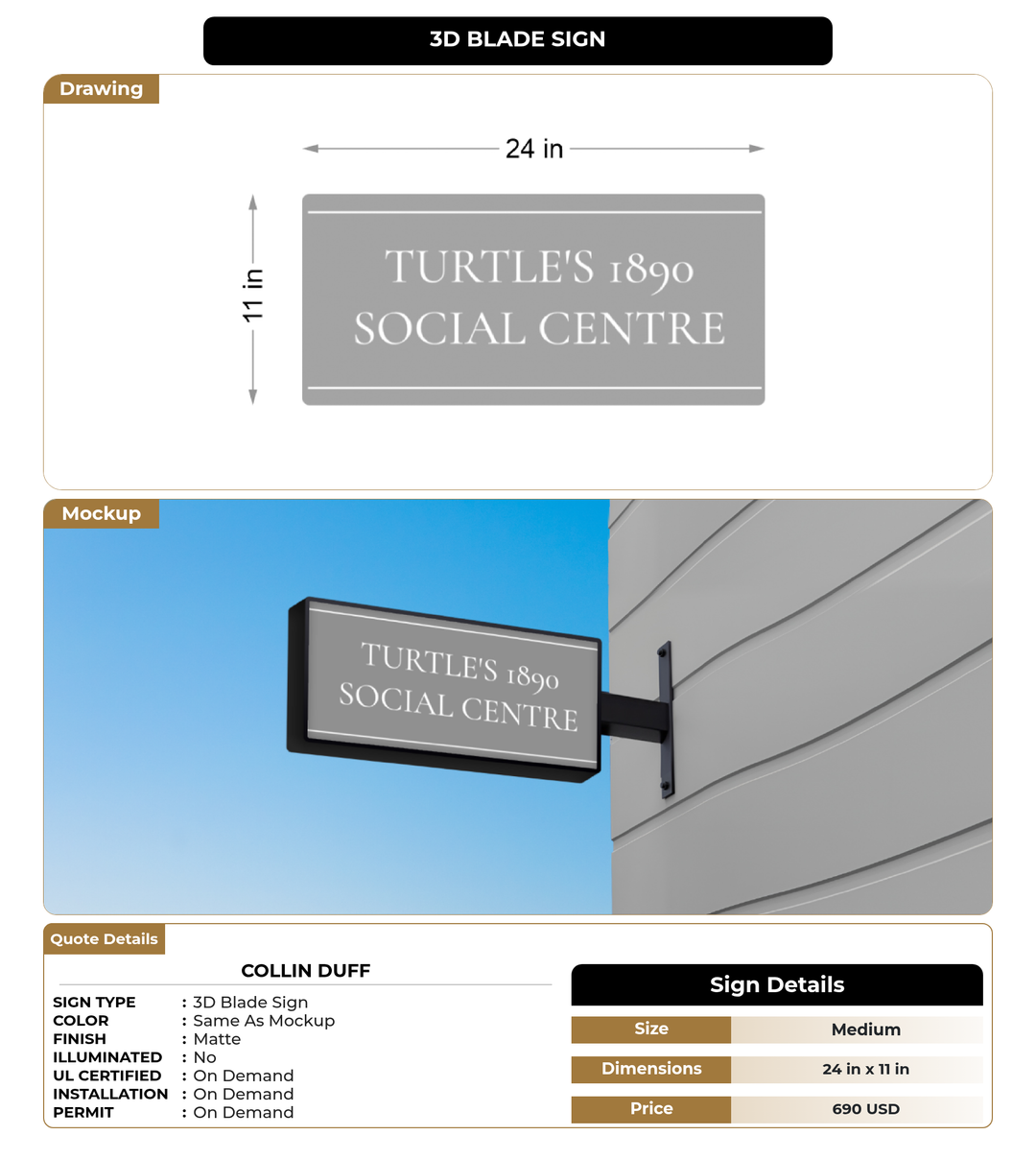 CUSTOM MOCKUP SIGN FOR Collin Duff