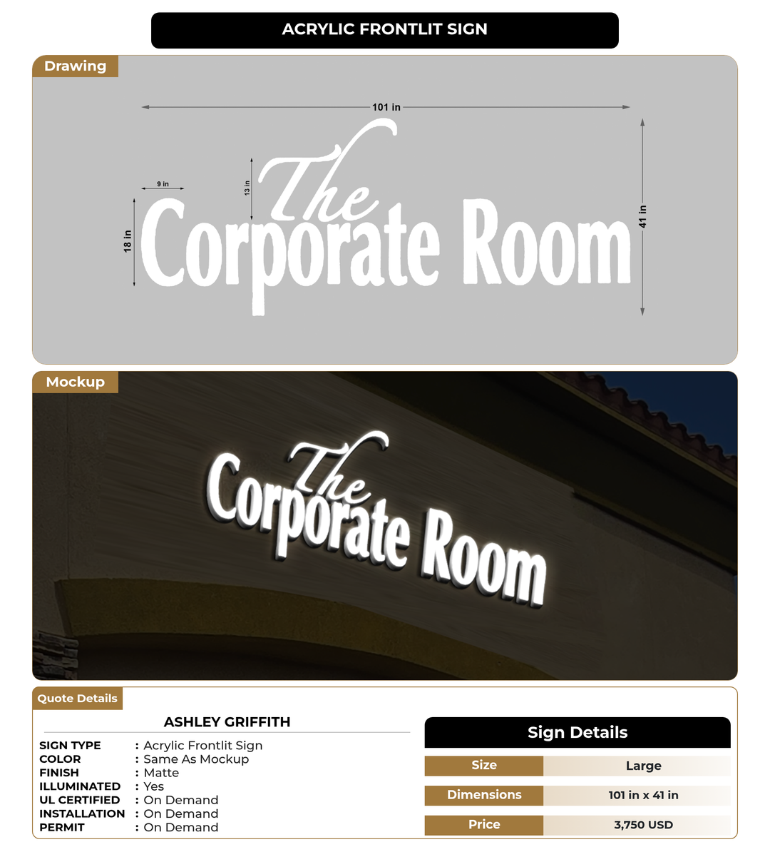 CUSTOM MOCKUP SIGN FOR Ashley Griffith
