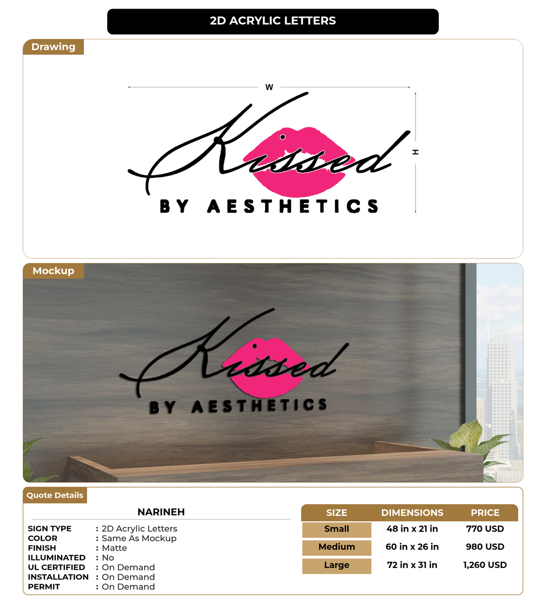 CUSTOM MOCKUP SIGN FOR Narineh