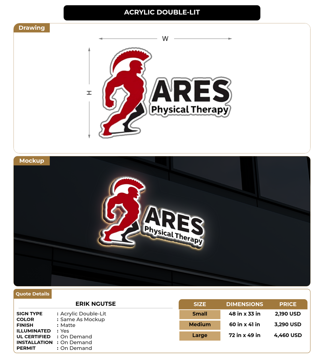 CUSTOM MOCKUP SIGN FOR Erik Ngutse