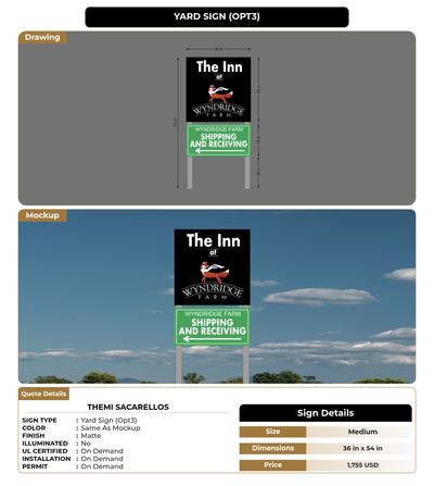CUSTOM MOCKUP SIGN FOR themi sacarellos
