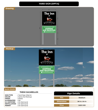 CUSTOM MOCKUP SIGN FOR themi sacarellos