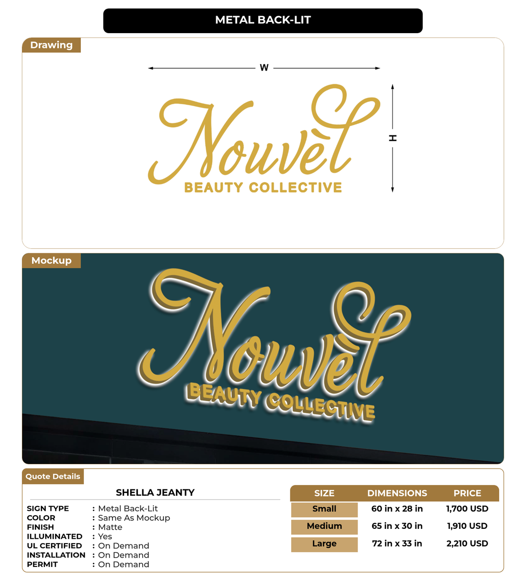CUSTOM MOCKUP SIGN FOR Shella jeanty
