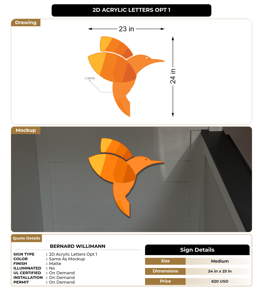 CUSTOM MOCKUP SIGN FOR bernard willimann