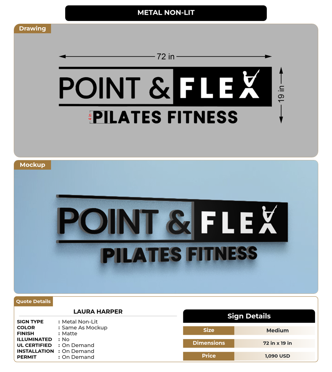 CUSTOM MOCKUP SIGN FOR laura harper