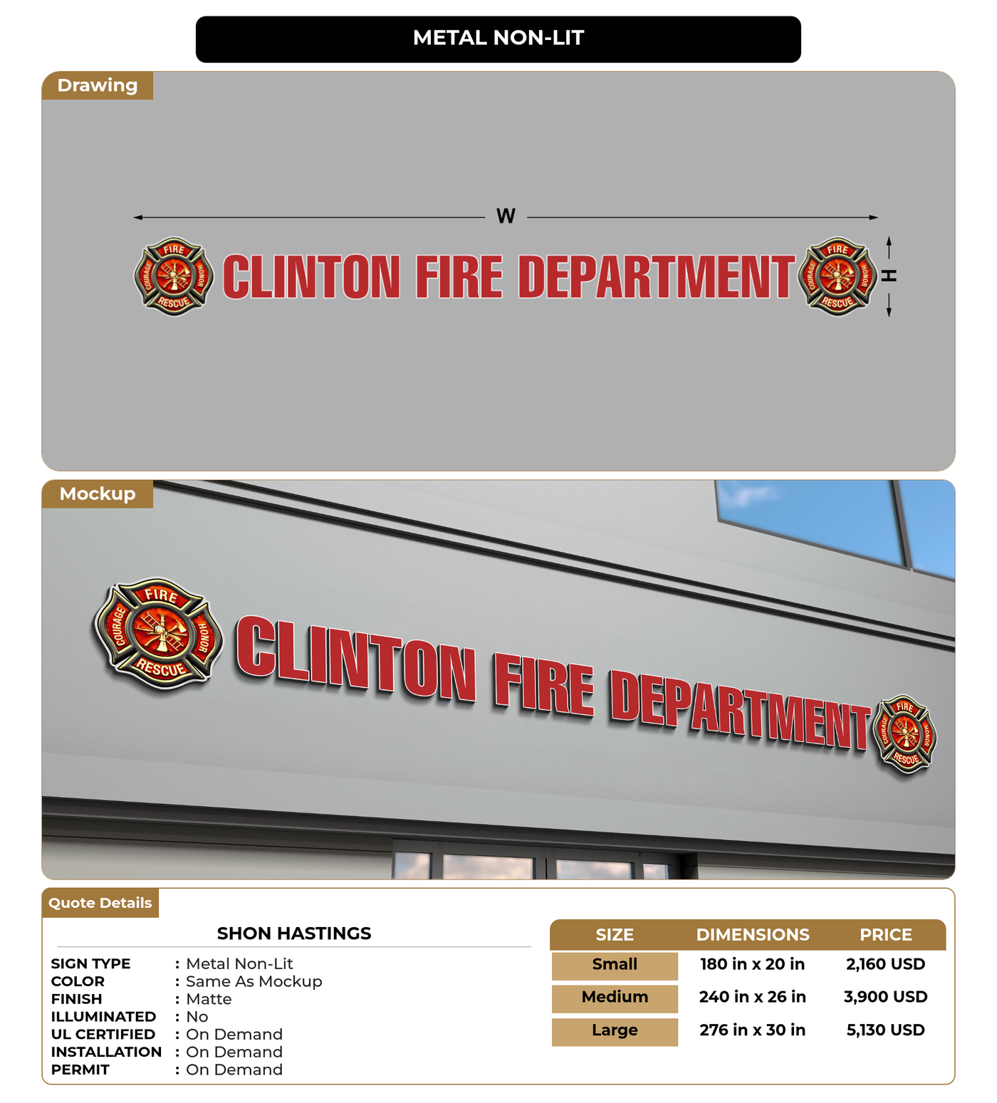 CUSTOM MOCKUP SIGN FOR Shon Hastings