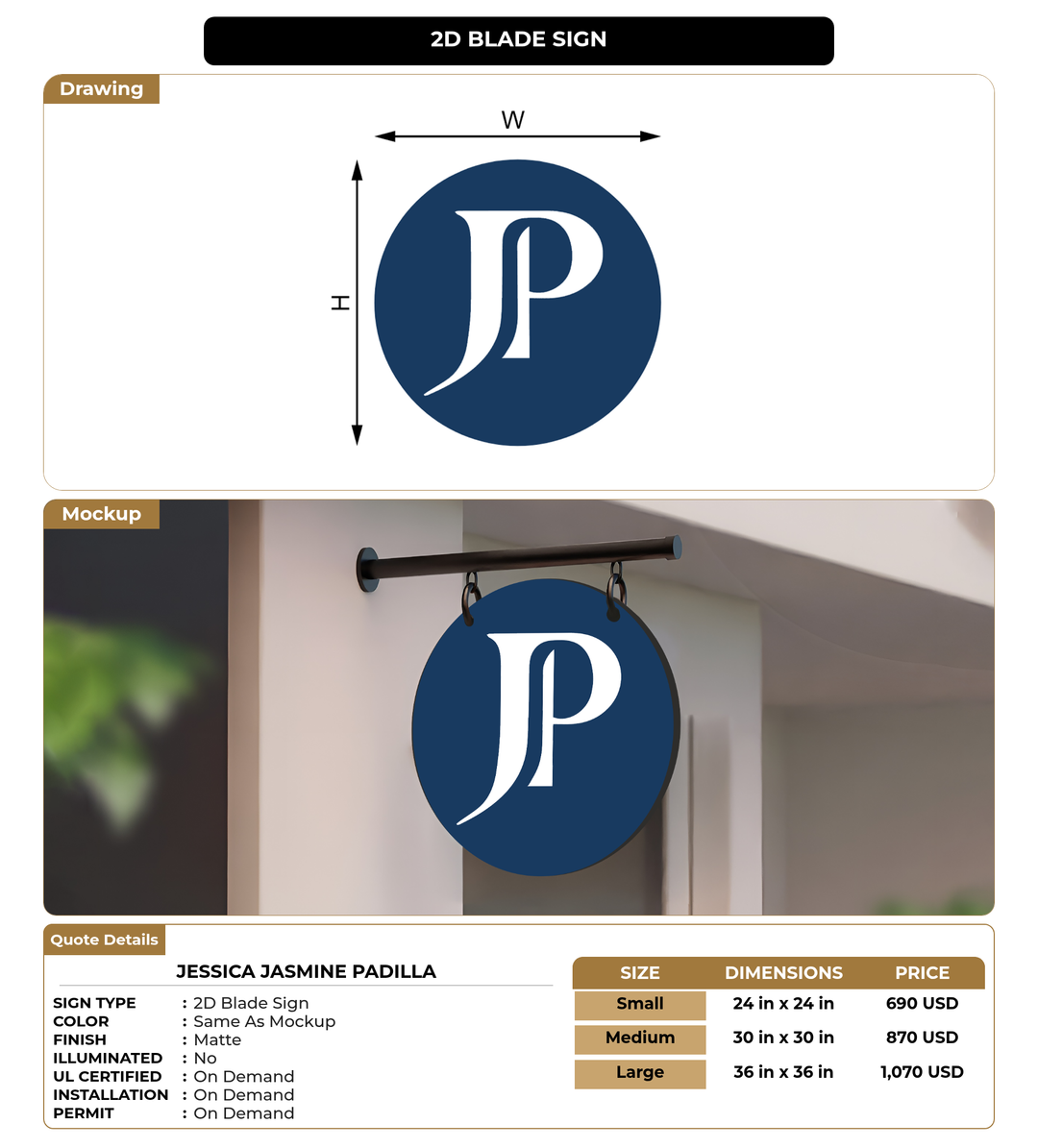 CUSTOM MOCKUP SIGN FOR Jessica Jasmine Padilla