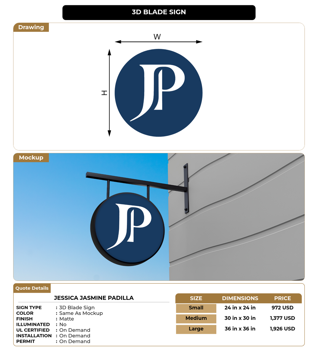 CUSTOM MOCKUP SIGN FOR Jessica Jasmine Padilla