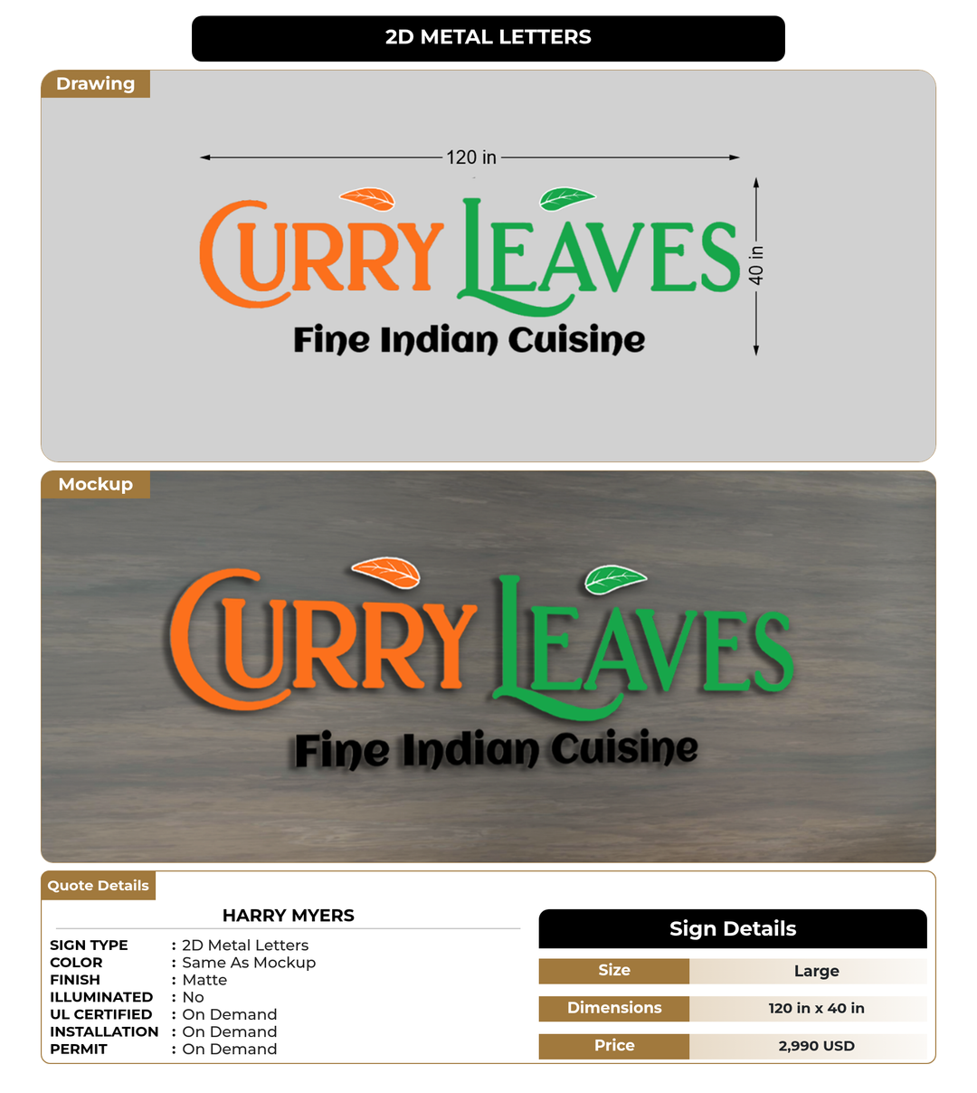 CUSTOM MOCKUP SIGN FOR Harry Myers