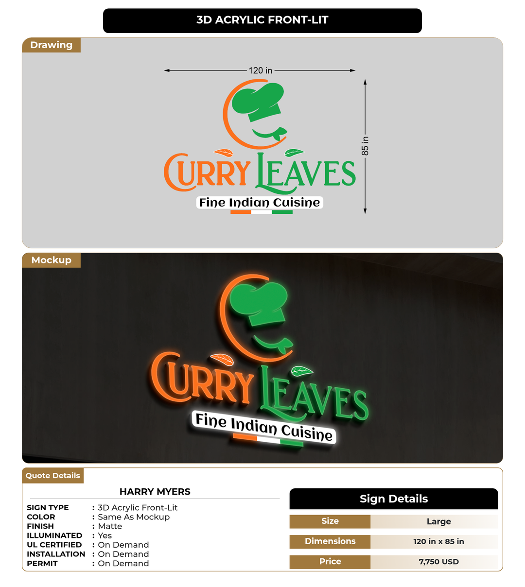 CUSTOM MOCKUP SIGN FOR Harry Myers