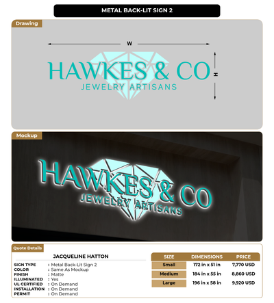 CUSTOM MOCKUP SIGN FOR Jacqueline Hatton