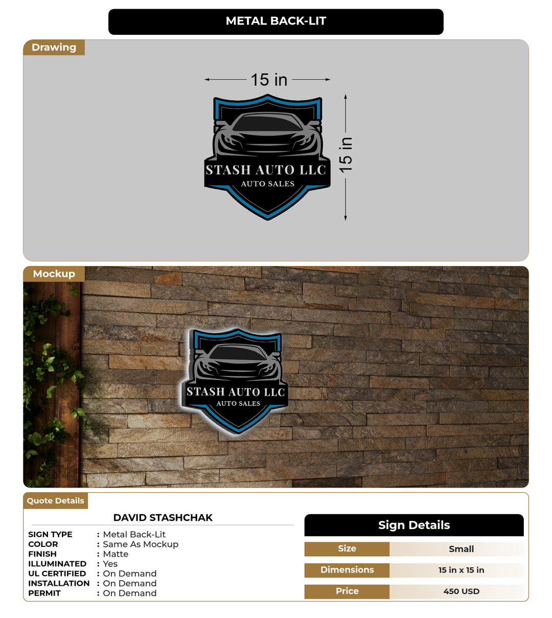 CUSTOM MOCKUP SIGN FOR David Stashchak