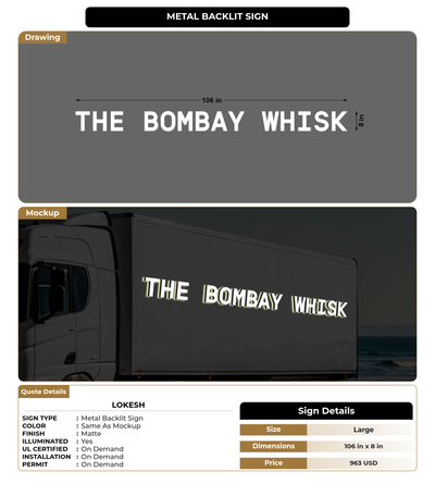 CUSTOM MOCKUP SIGN FOR Lokesh