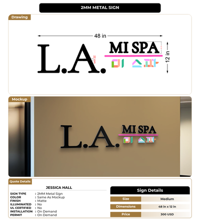 CUSTOM MOCKUP SIGN FOR Jessica Hall