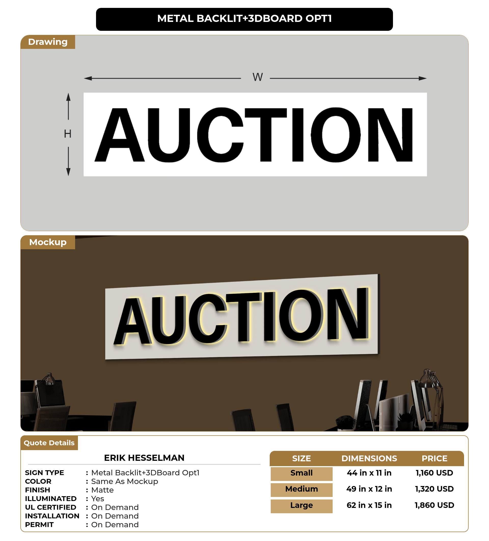 CUSTOM MOCKUP SIGN FOR Erik Hesselman – Signize