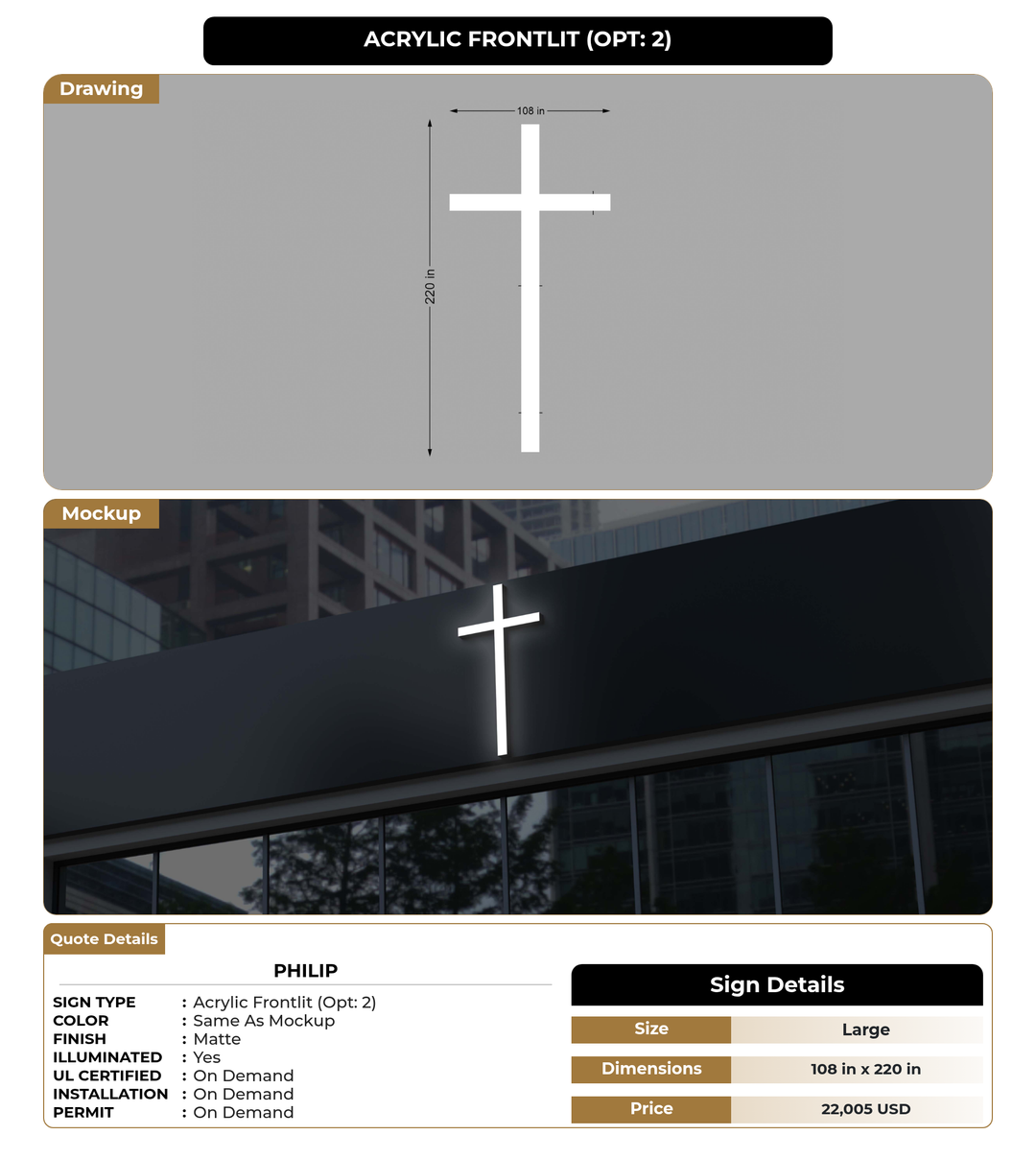 CUSTOM MOCKUP SIGN FOR Philip