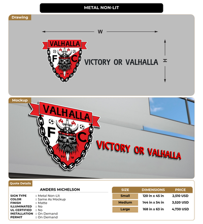 CUSTOM MOCKUP SIGN FOR Anders michelson