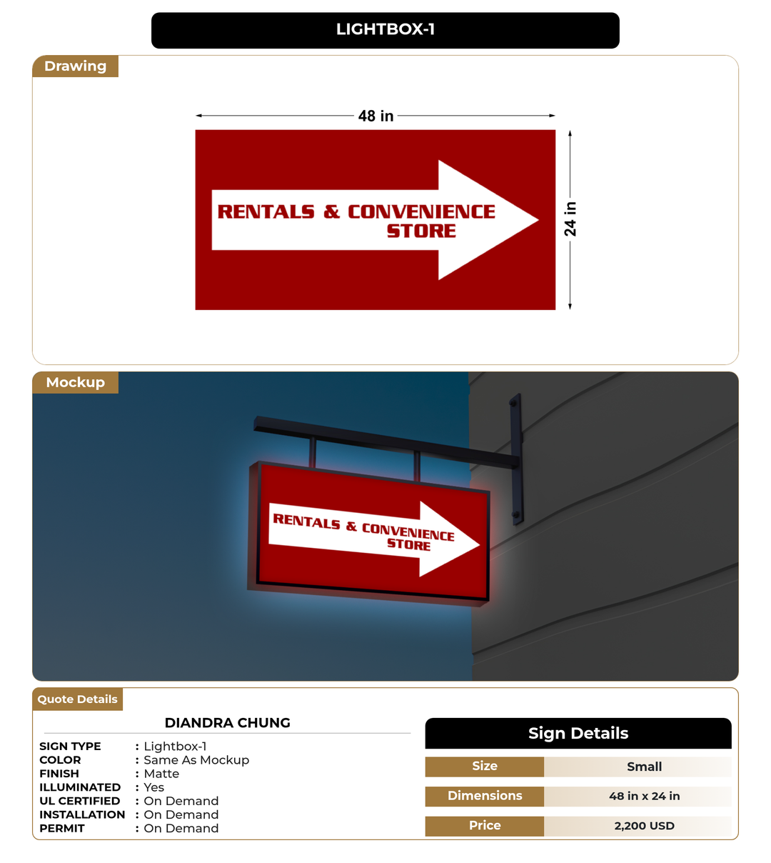 CUSTOM MOCKUP SIGN FOR Diandra Chung