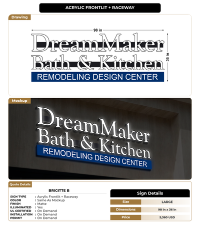 CUSTOM MOCKUP SIGN FOR Brigitte B