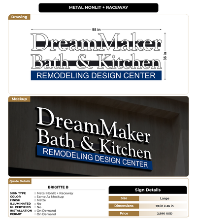 CUSTOM MOCKUP SIGN FOR Brigitte B