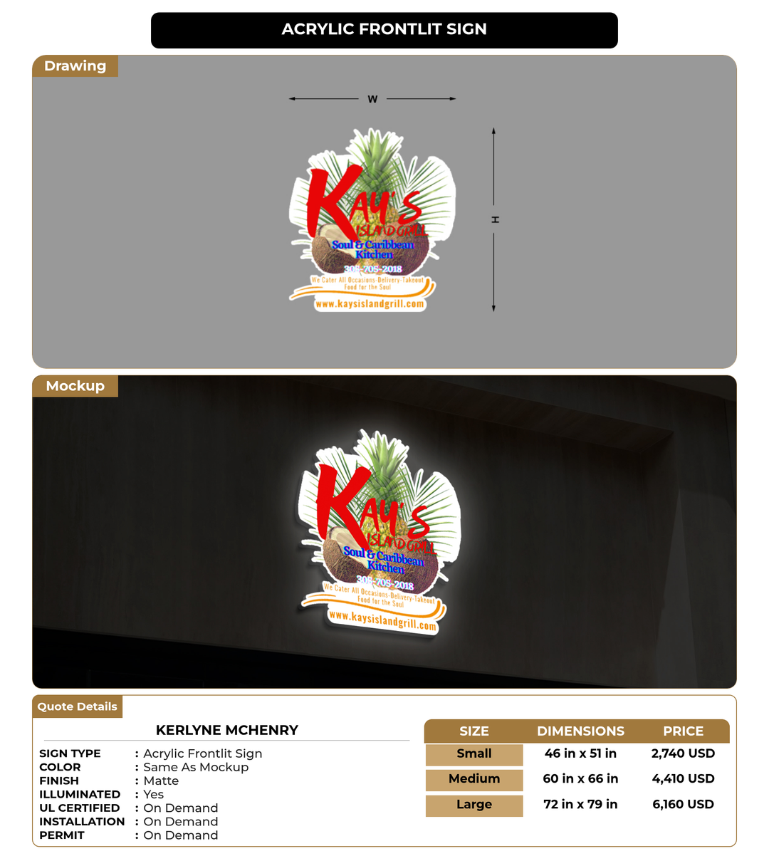 CUSTOM MOCKUP SIGN FOR Kerlyne McHenry