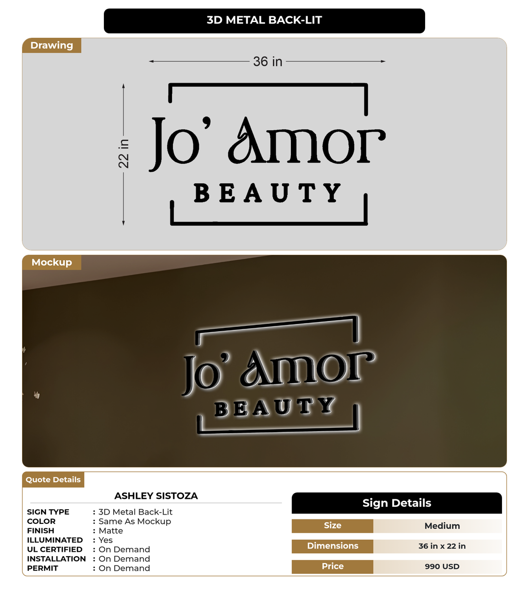 CUSTOM MOCKUP SIGN FOR Ashley Sistoza
