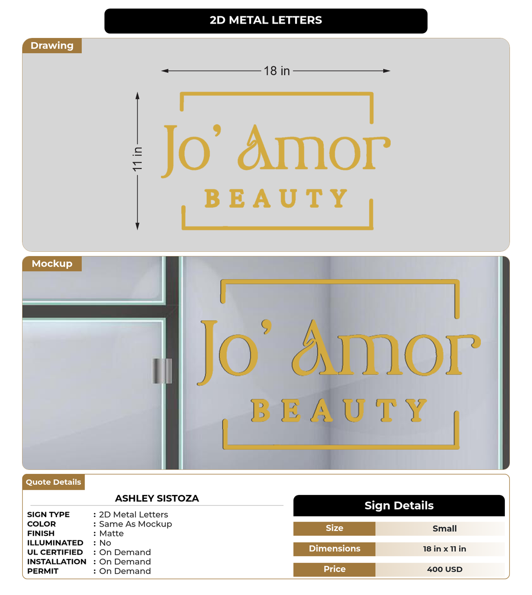 CUSTOM MOCKUP SIGN FOR Ashley Sistoza