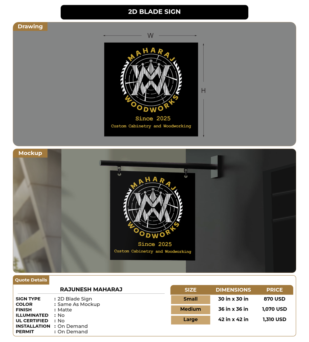 CUSTOM MOCKUP SIGN FOR Rajunesh Maharaj