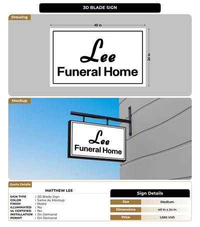 CUSTOM MOCKUP SIGN FOR Matthew lee