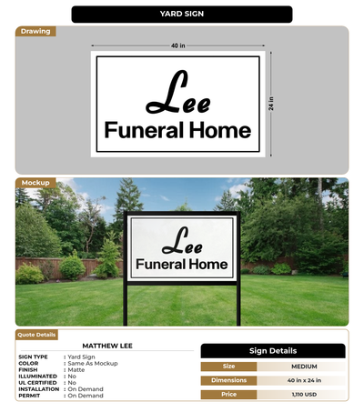 CUSTOM MOCKUP SIGN FOR Matthew lee