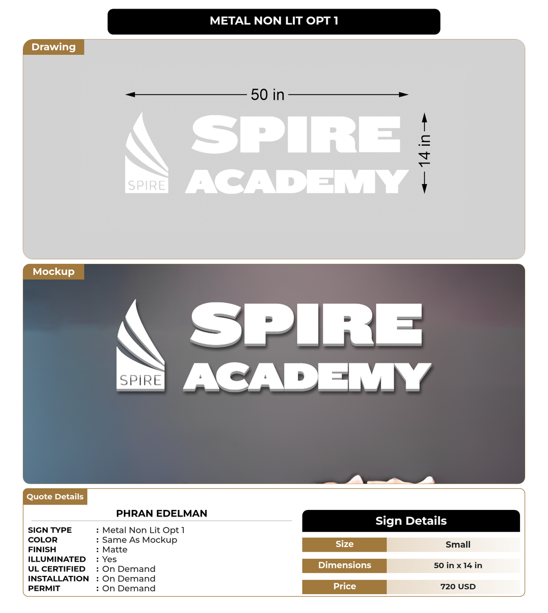 CUSTOM MOCKUP SIGN FOR Phran Edelman