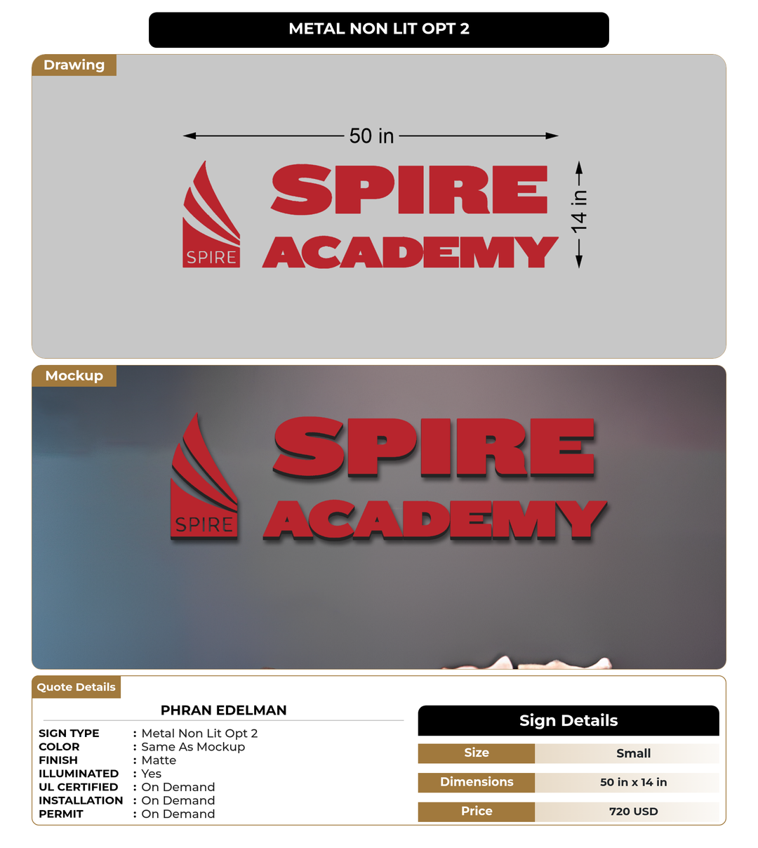 CUSTOM MOCKUP SIGN FOR Phran Edelman