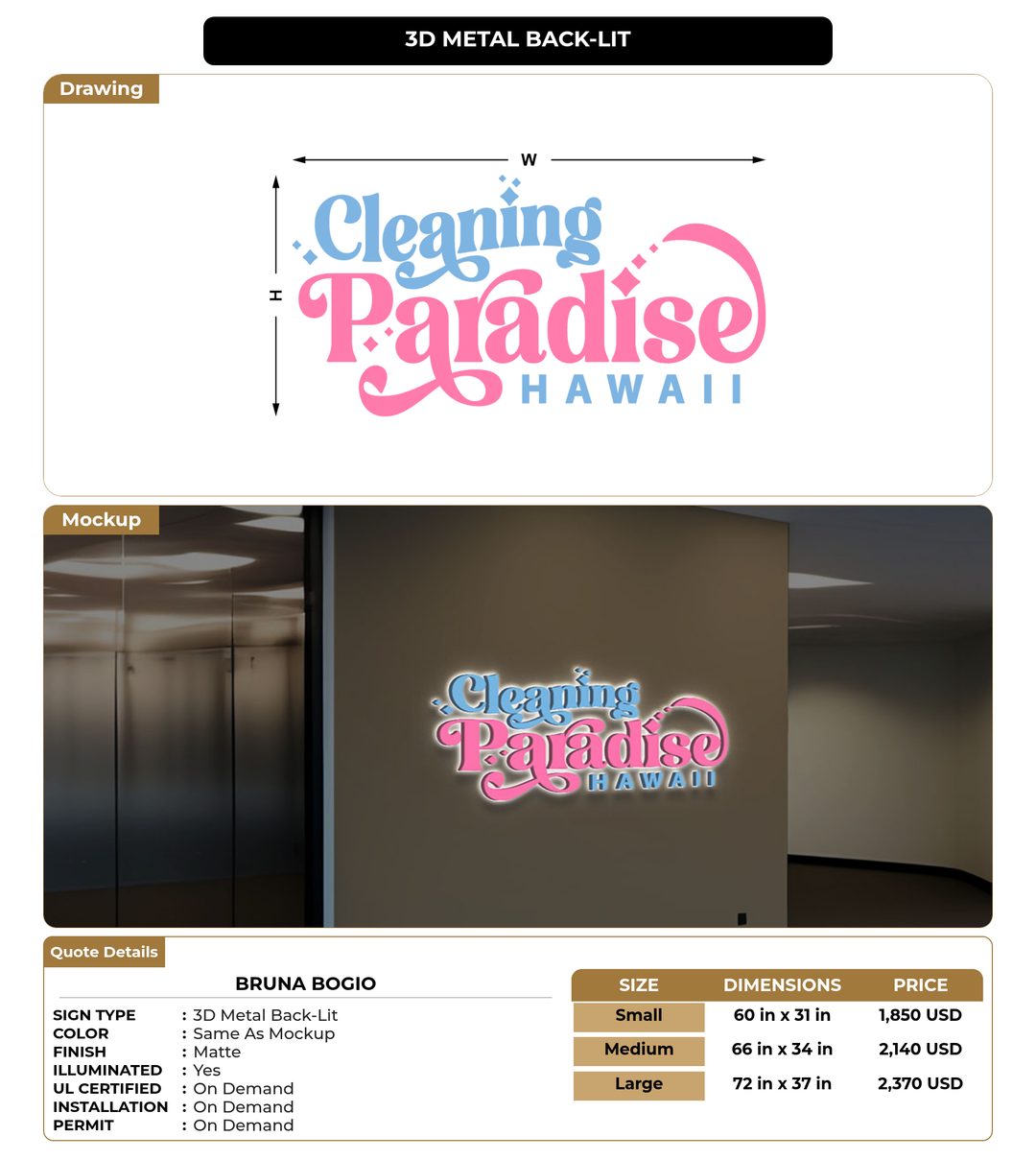 CUSTOM MOCKUP SIGN FOR Bruna Bogio