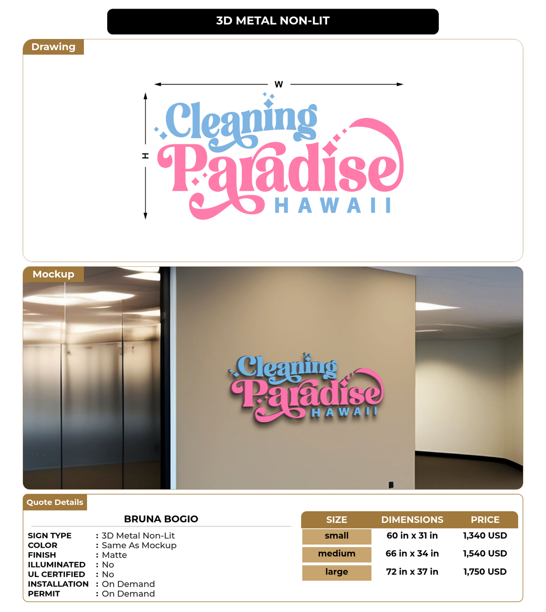 CUSTOM MOCKUP SIGN FOR Bruna Bogio